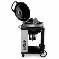 Napoleon PRO22K-CART-2 Rodeo Pro Charcoal Kettle Grill On Cart -KICKASS GRILLS Sales pro22k cart 2 d 07 20