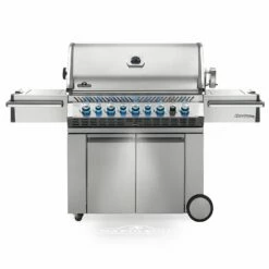 Napoleon PRO665RSIBSS-3 Prestige PRO 665 Gas Grill On Cart With Rotisserie And Side Burner, 36-Inches
