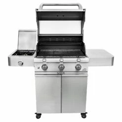 Saber R50CC0317 3-Burner Deluxe Freestanding Cast Infrared Grill With Side Burner, 32-Inches -KICKASS GRILLS Sales r50cc0317 b 02 20