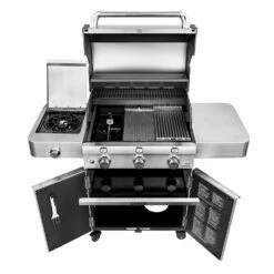 Saber R50CC0317 3-Burner Deluxe Freestanding Cast Infrared Grill With Side Burner, 32-Inches -KICKASS GRILLS Sales r50cc0317 e 02 20
