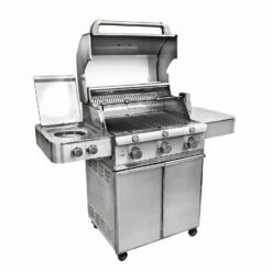 Saber R50SC1417 3-Burner Elite Freestanding Infrared Grill With Rotisserie & Side Burner, 32-Inches -KICKASS GRILLS Sales r50sc1417 d 02 20