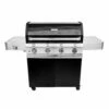 Saber R67CC1117 4-Burner Deluxe Freestanding Infrared Grill With Side Burner, Black, 40-Inches -KICKASS GRILLS Sales r67cc1117 a 02 20