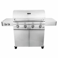 Saber R67SC0017 4-Burner Deluxe Freestanding Infrared Grill With Side Burner, 40-Inches