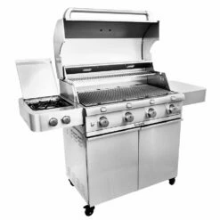 Saber R67SC0017 4-Burner Deluxe Freestanding Infrared Grill With Side Burner, 40-Inches -KICKASS GRILLS Sales r67sc0017 d 02 20