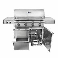 Saber R67SC0917 4-Burner Elite Freestanding Infrared Grill With Rotisserie & Side Burner, 40-Inches -KICKASS GRILLS Sales r67sc0917 f 02 20