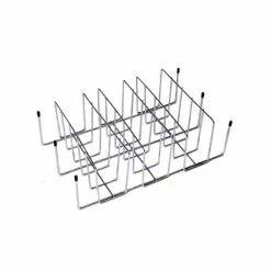 Modern Home Products RR2 Nickel Plated Steel Rib And Potato Rack, 12x8-Inch