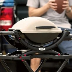 Weber Q1000 Portable Propane Gas Grill On Scissor Cart (WEB-50060001-WEB-6557) -KICKASS GRILLS Sales web 50060001 feat g 05 22