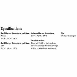 Weber IGrill 2 App-Connected Thermometer (WEB-7203) -KICKASS GRILLS Sales web 7203 spec a 05 22