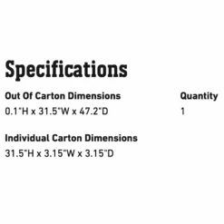 Weber Floor Protection Mat (WEB-7696) -KICKASS GRILLS Sales web 7696 spec a 05 22