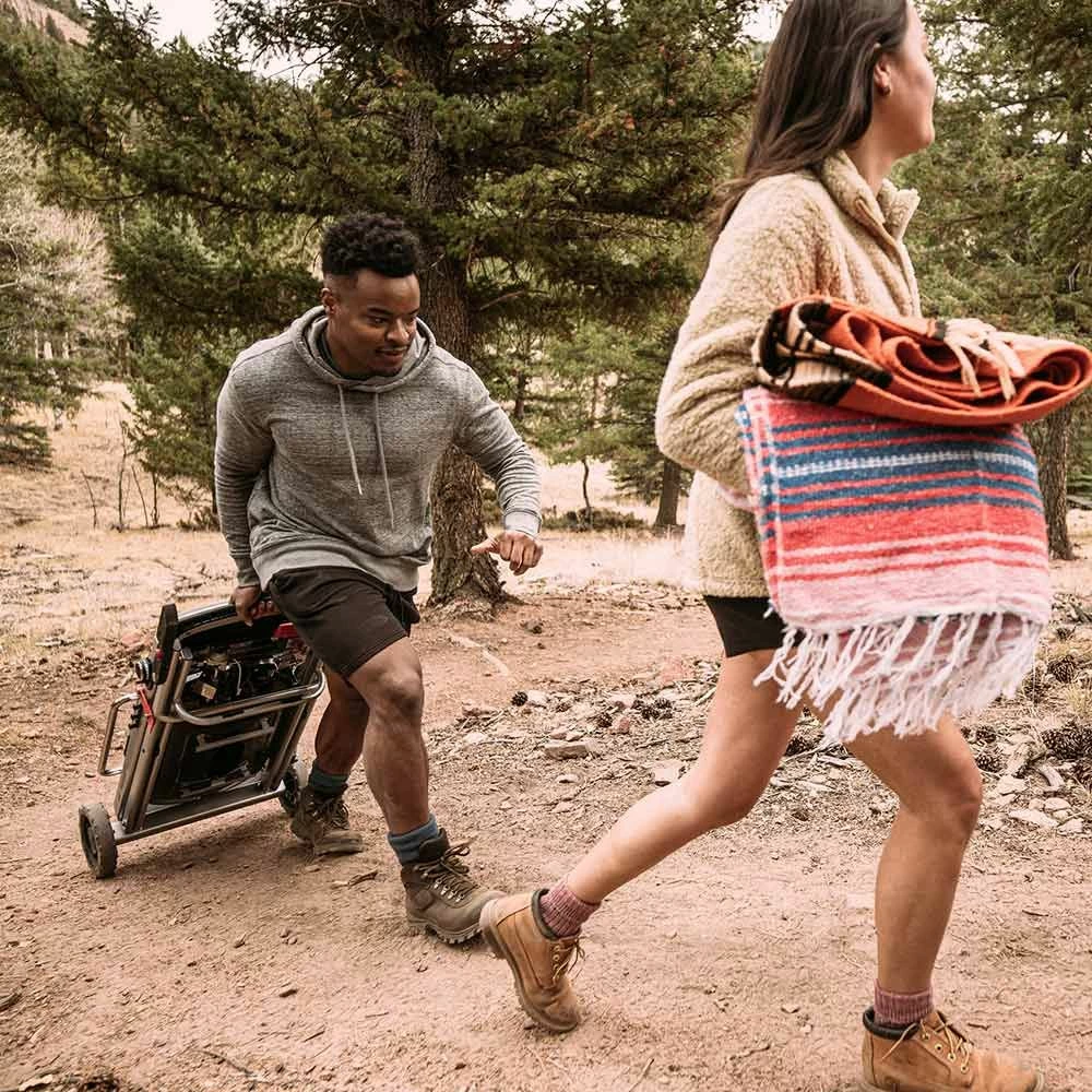 Weber Traveler Portable Propane Gas Grill With Side Table 7 Weber Traveler Portable Propane Gas Grill With Side Table - Image 5