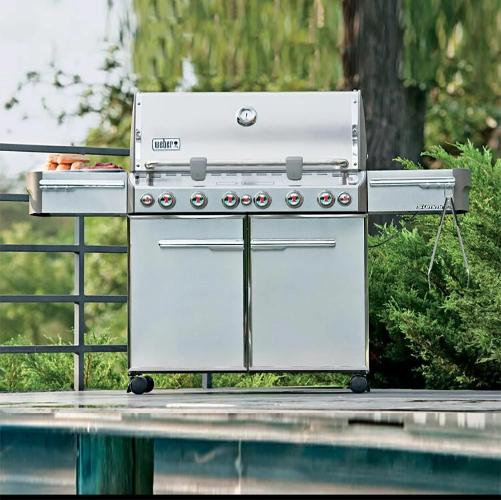 Weber Summit 6-Burner Freestanding Gas Grill With Rotisserie, Sear Station And Side Burner (WEB-E-S-670) 7 Weber Summit 6-Burner Freestanding Gas Grill With Rotisserie, Sear Station And Side Burner (WEB-E-S-670) - Image 5